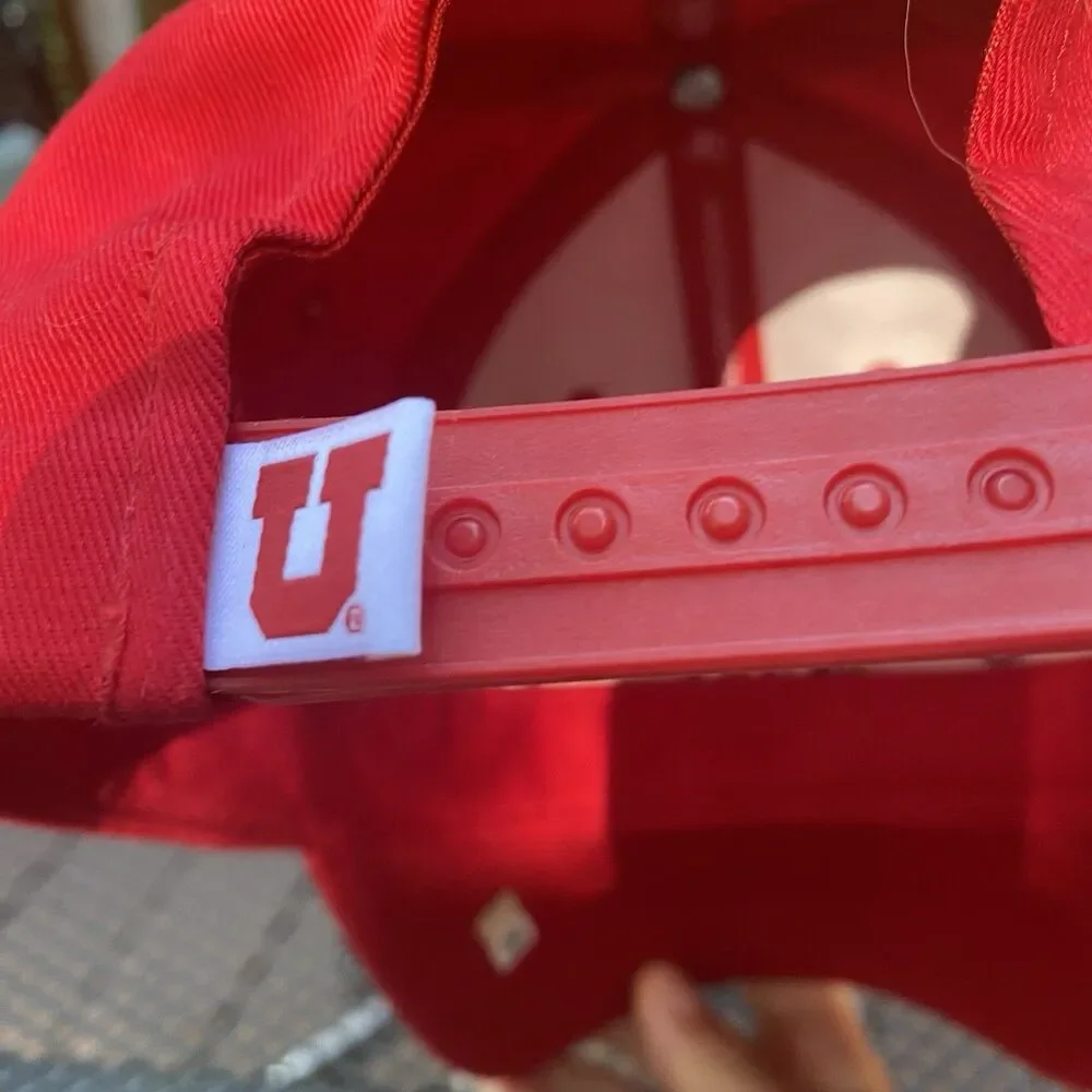 Utah Utes NCAA Top Of The World TOW Adjustable SnapBack Hat Red Baseball Cap